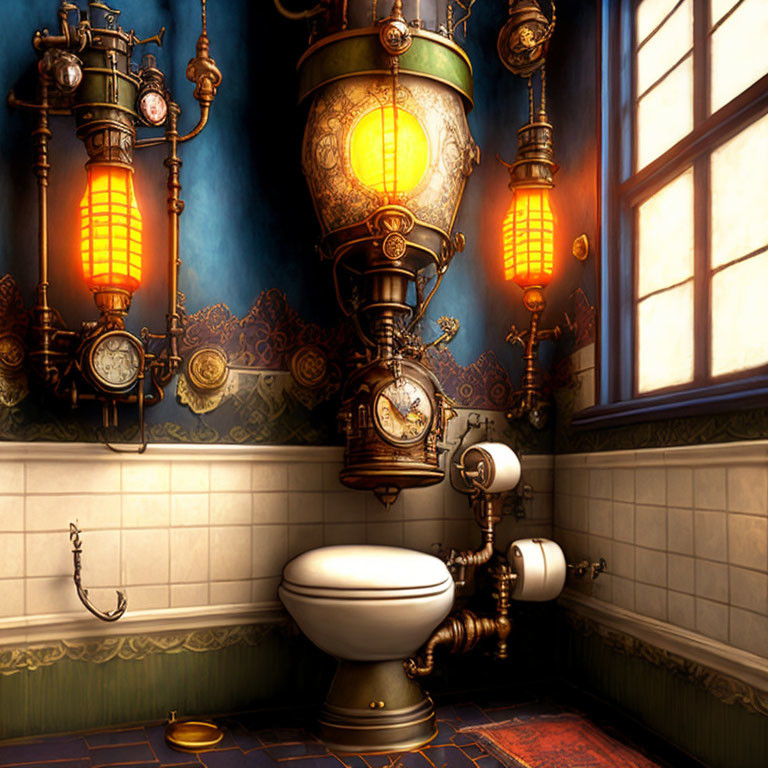 Steampunk Toilet