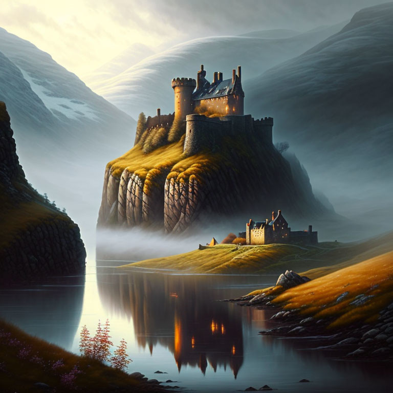 A Castle on top of a mountain in the Highlands II