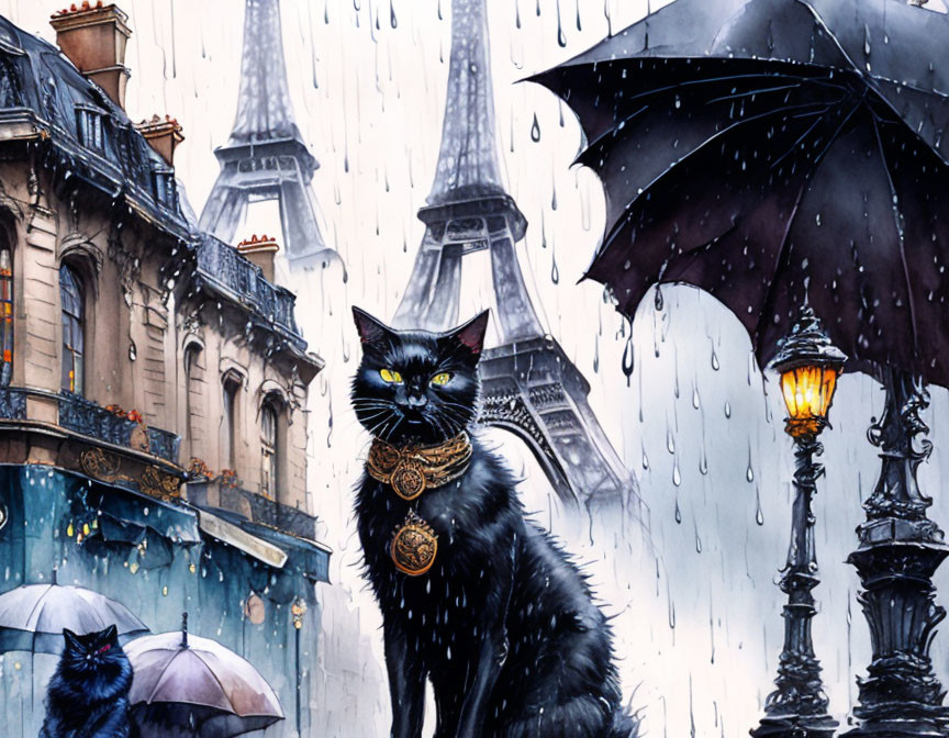Black Cat in Paris