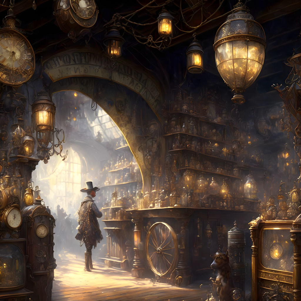 Inside a Steampunk Victorian Curiosity Shop 