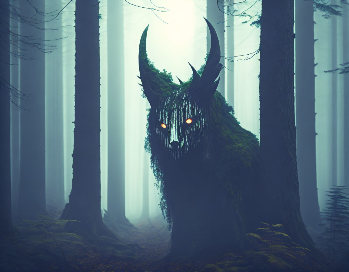 scary spirit of the forest