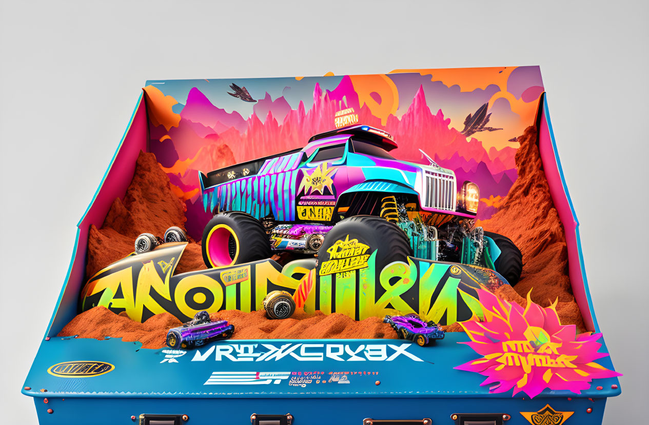 Monster Trucks X Holographic Decal & Candy Series