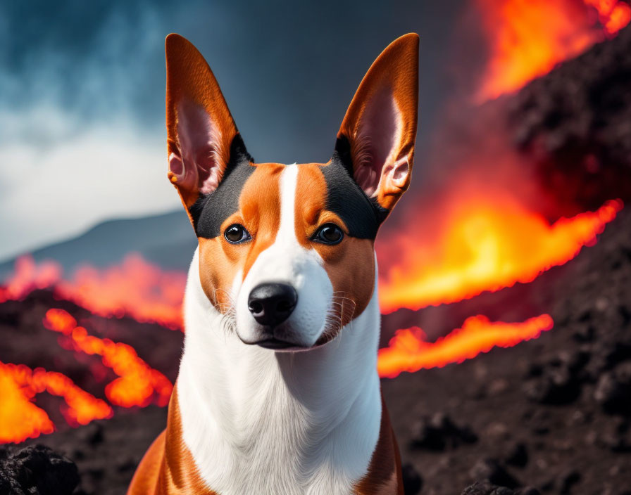 Basenji that has lost everything 