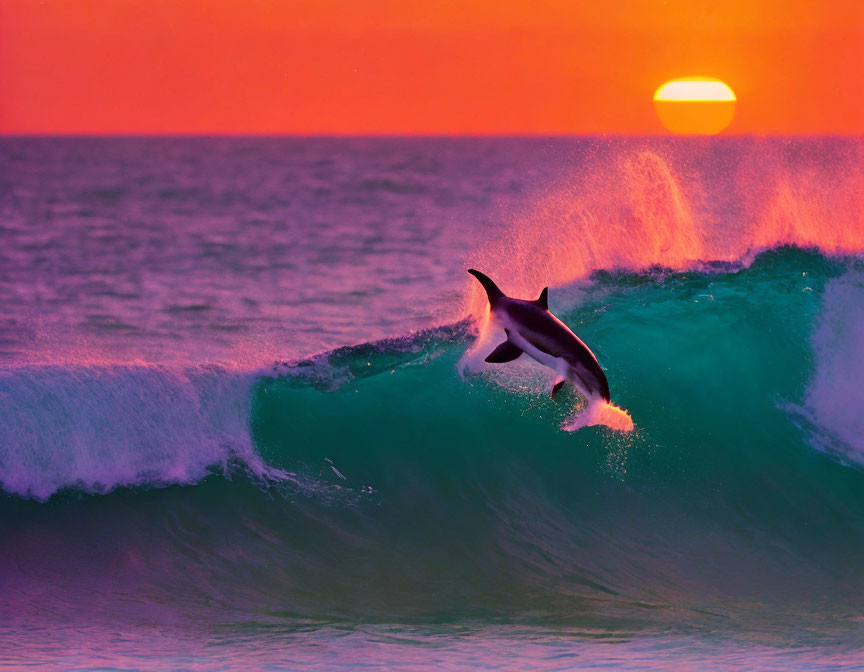 Sunset Dolphin HD wallpapers free download  Wallpaperbetter