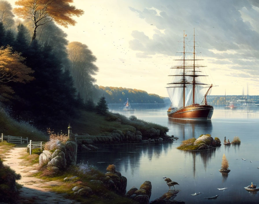 *beautiful sailing scene*