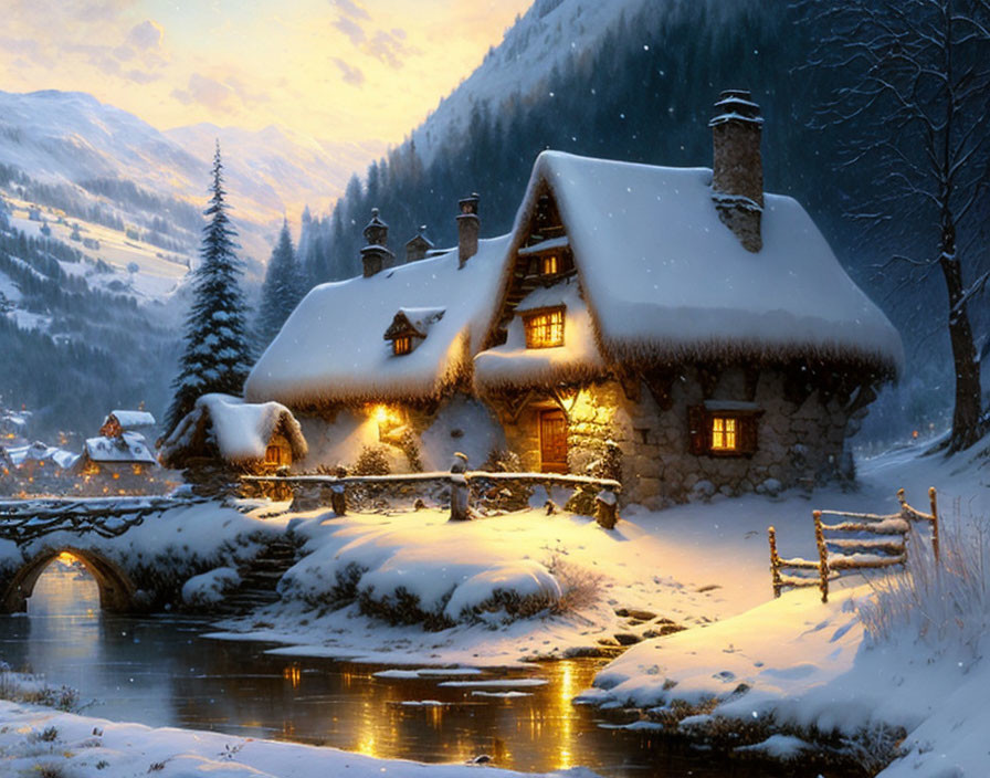 *village in the swiss mountains*