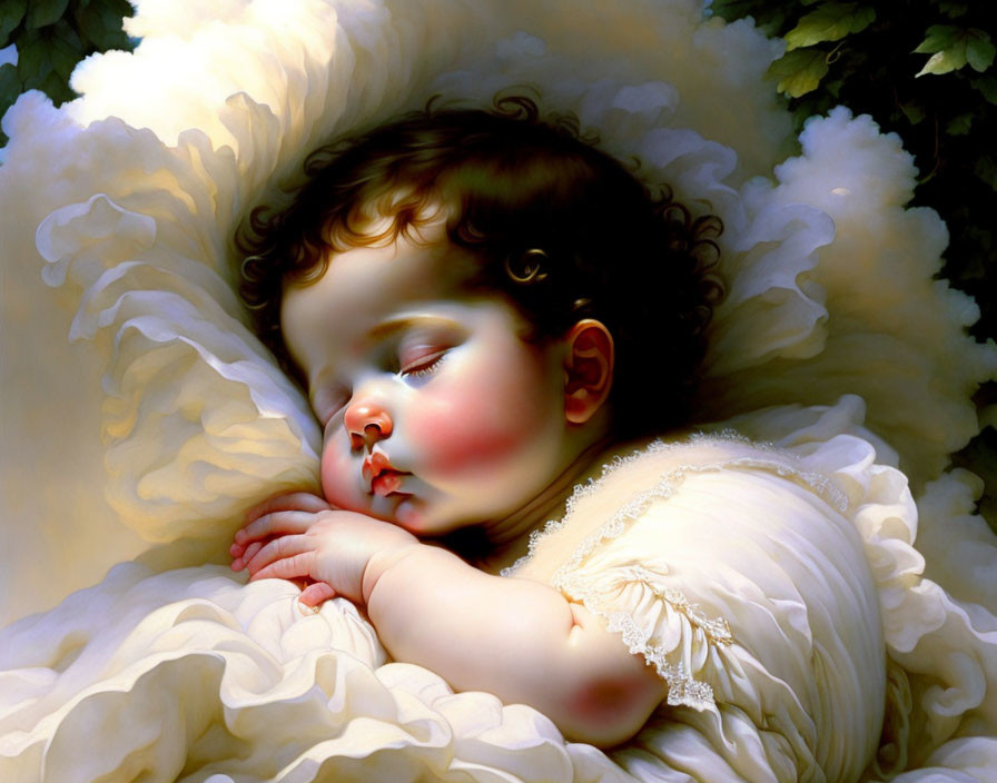 sleeping baby angel