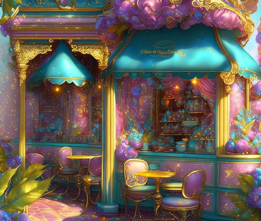 "Golden Blush Café"