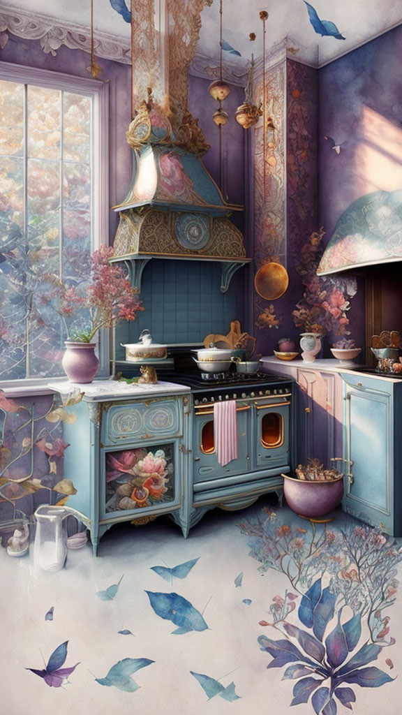 "Whimsical Opulence: Elevating Kitchen Dreams-15"
