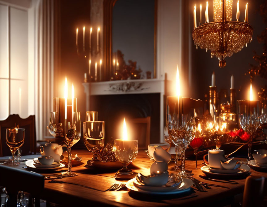 "Bohemia Luxe: Dining Room -Gold on Grey"