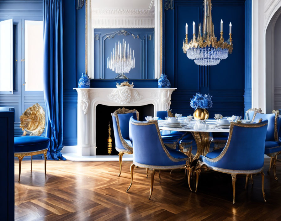 "Bohemia Luxe: Dining Room - Forget Me Not Blue"