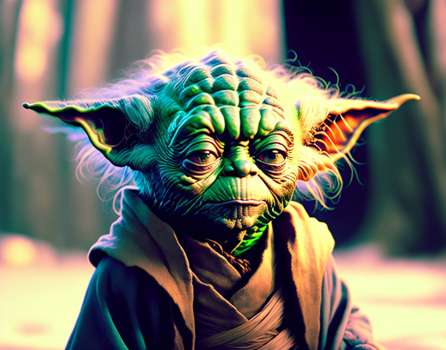 Yoda thinking about dooku on Dagabagh