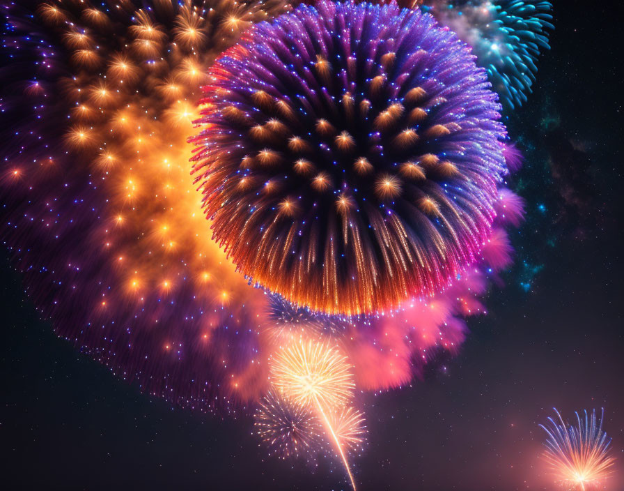 Galactic Fireworks: A Summer Symphony