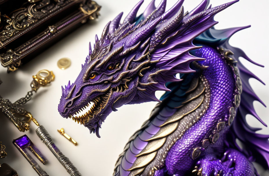 A purple dragon