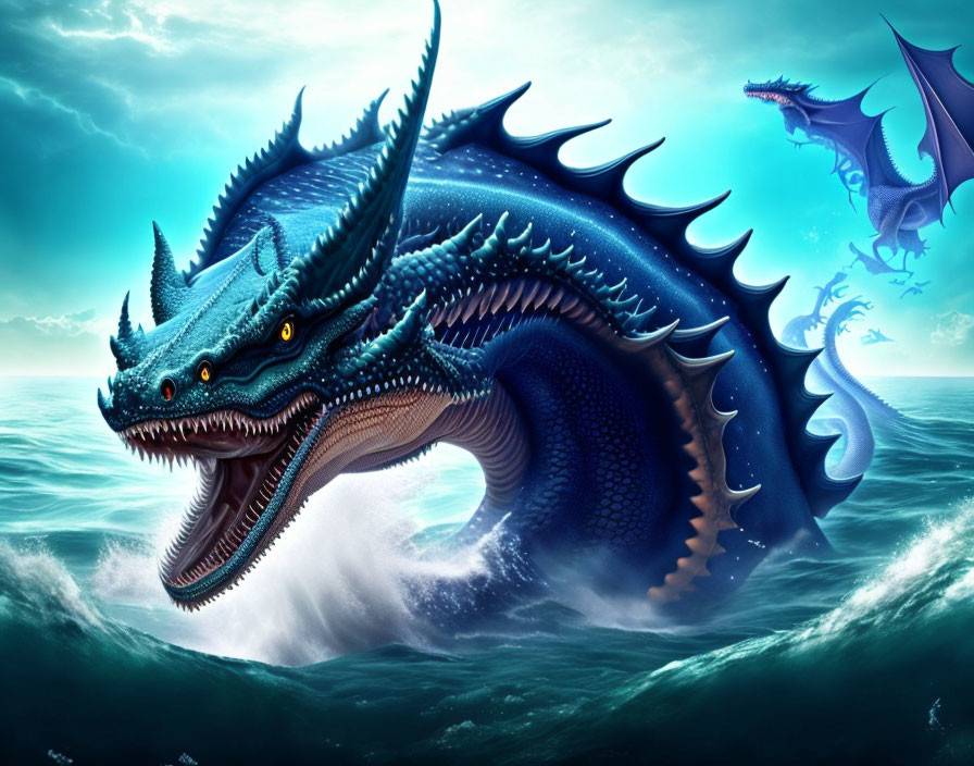 A water dragon