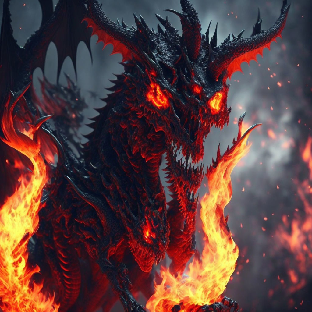 Demonic dragon
