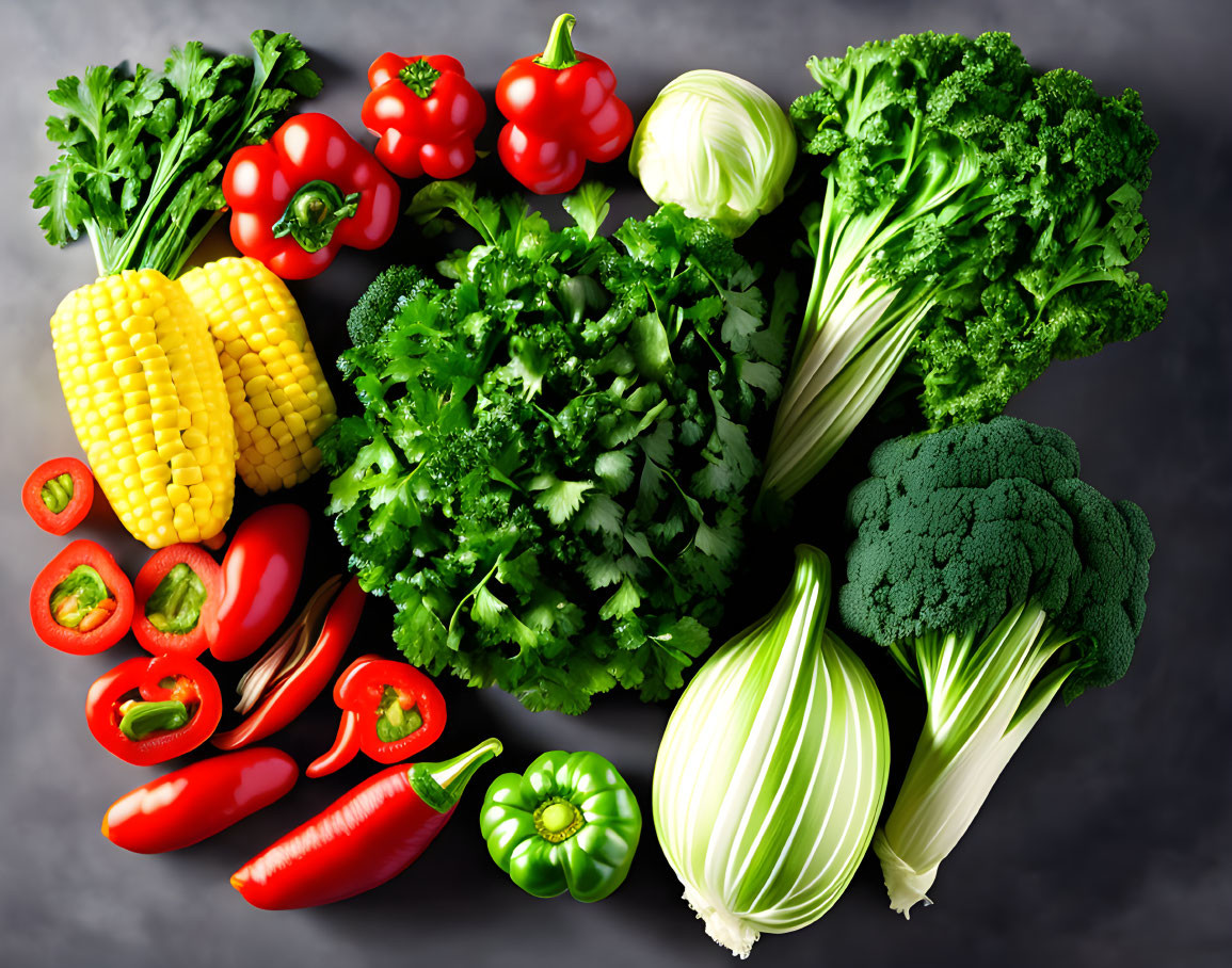 Mesa farta de verduras e legumes