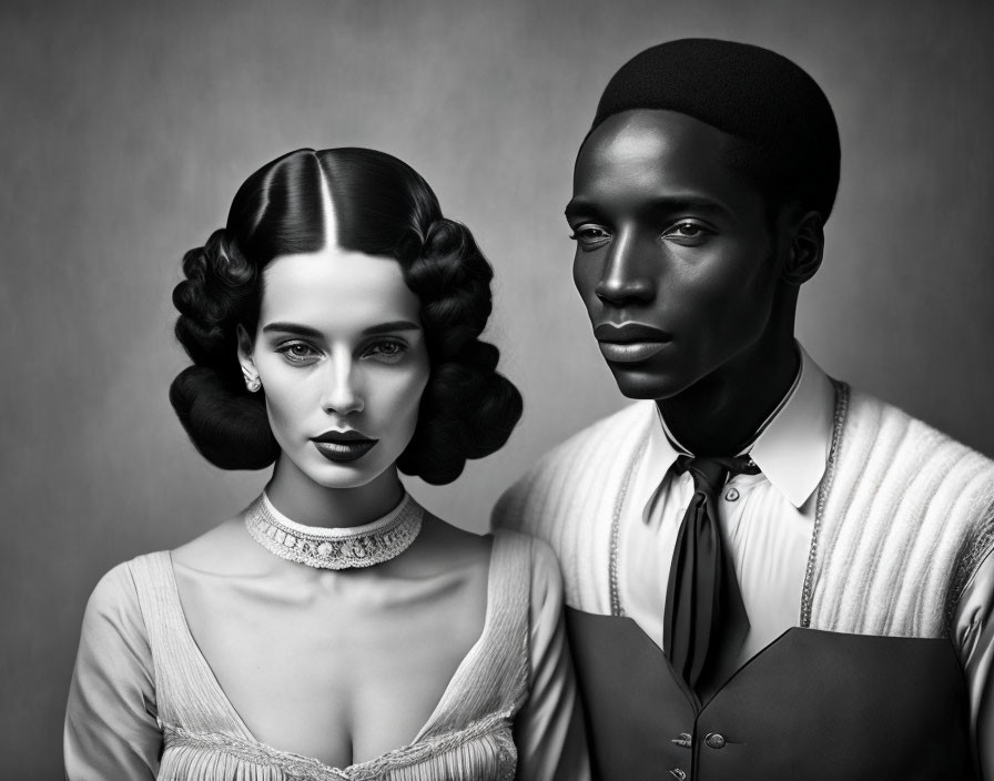 vintage man and woman