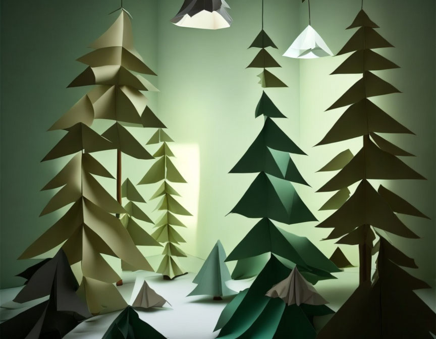 Origami Pines