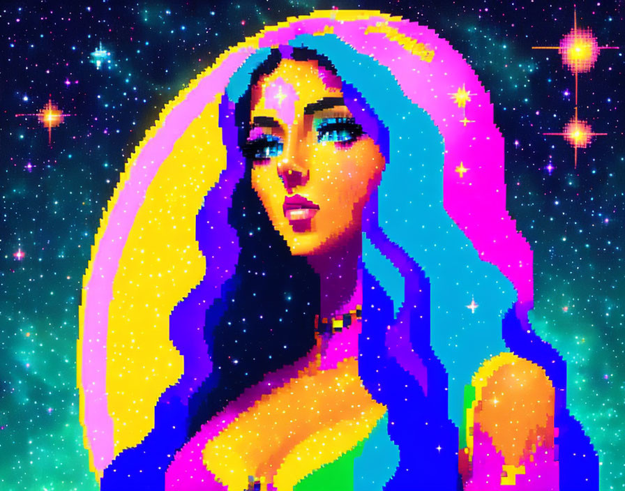 galaxy cosmic goddess girl