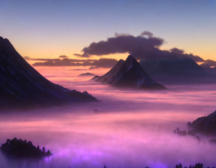 Purple-achian mountains