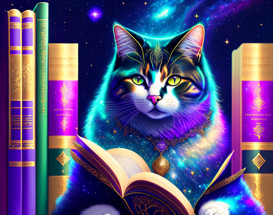 The Cat Sorceress of the Interstellar Library