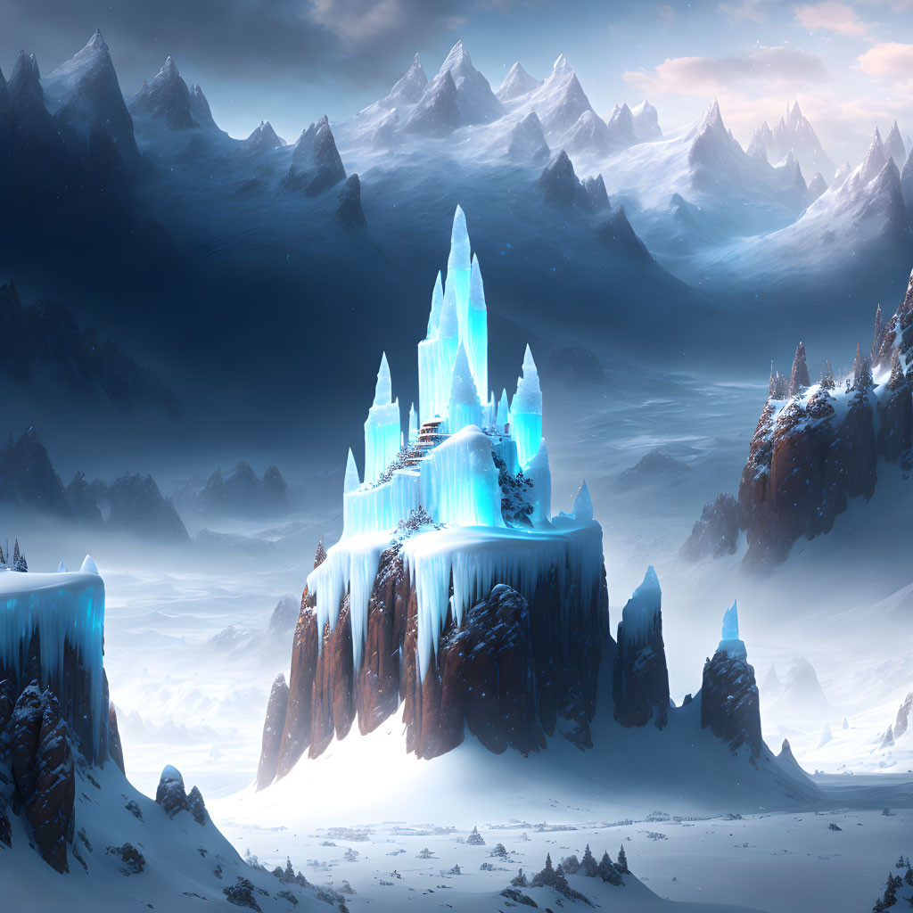 An ice castle 