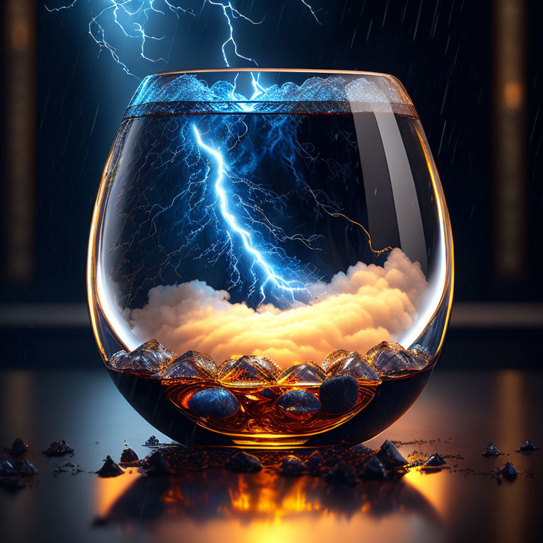 lightning in a glass