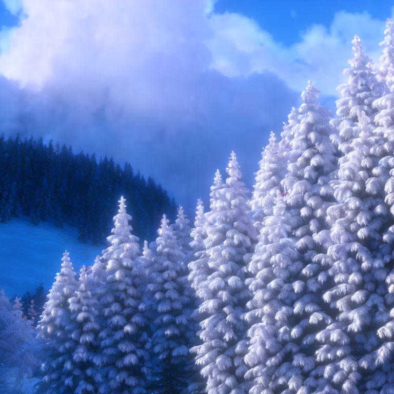  claus christmas snowy landscape