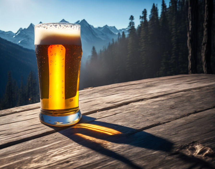 Beer on the mountain