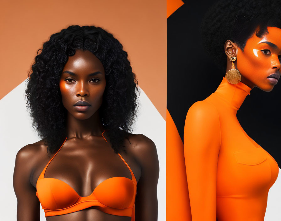 orange et noir