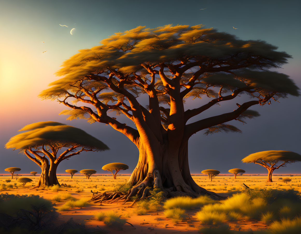Baobab tree. 