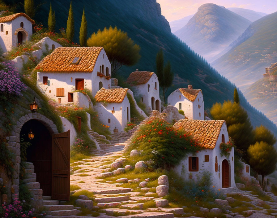 Village in Greece. 