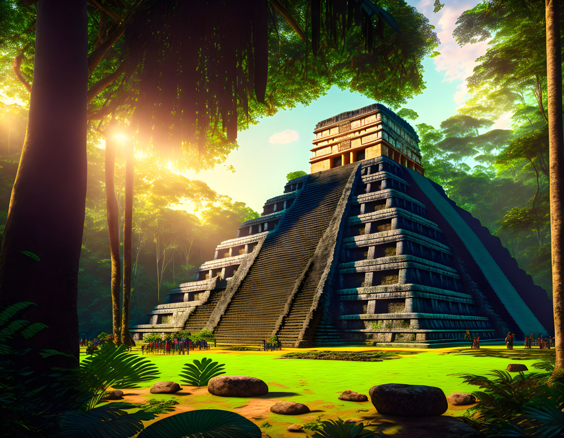 Mayan temple I.