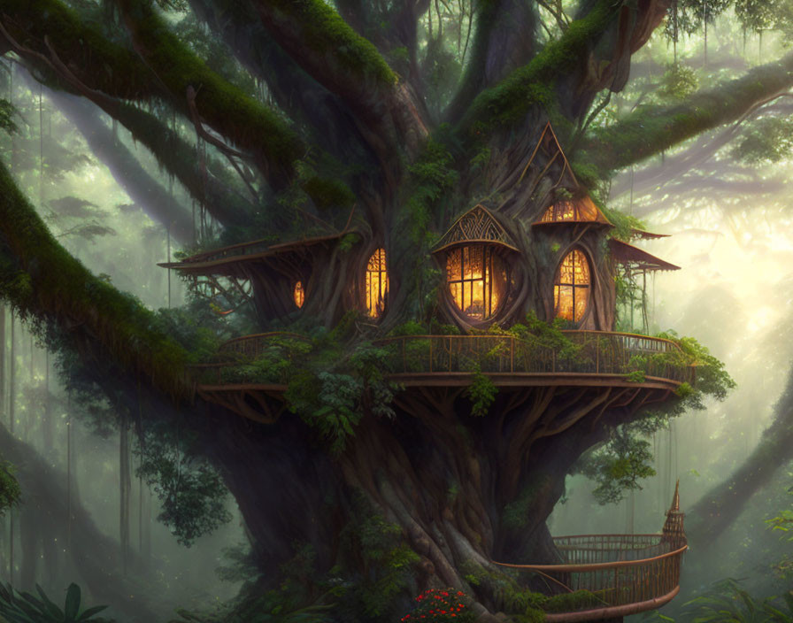 Tree house. 