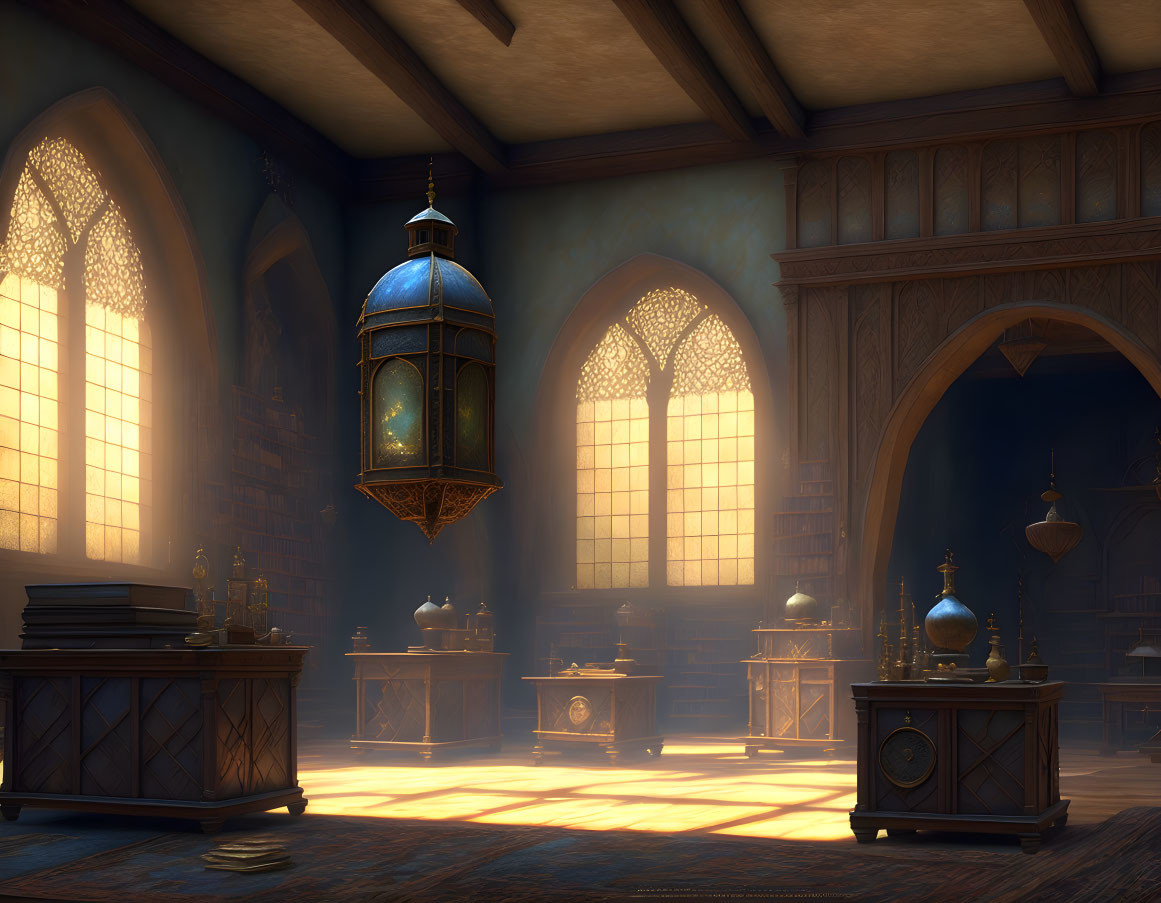 The sorcerer's study.