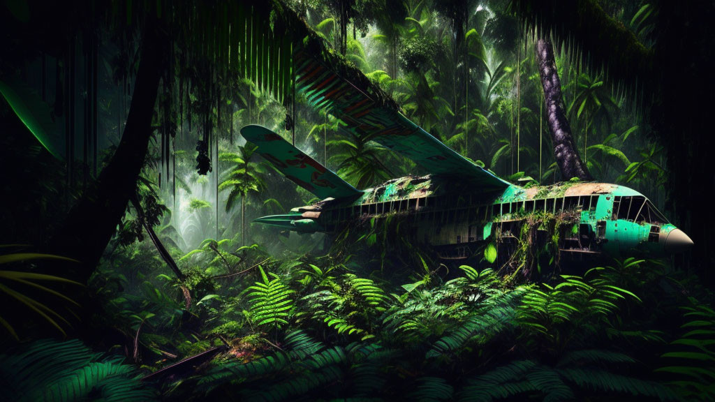 Discover a Plane in forest