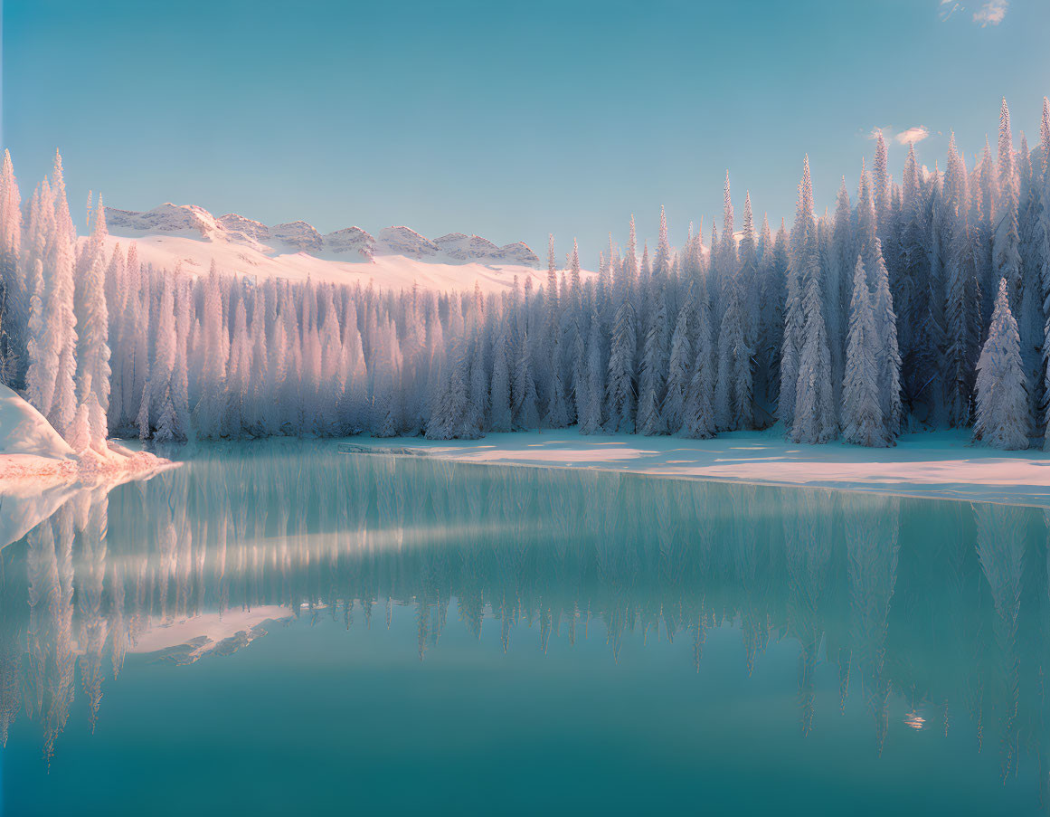 Dream winter lake