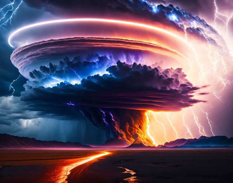 Cataclysmic, planet-spanning lightning storm