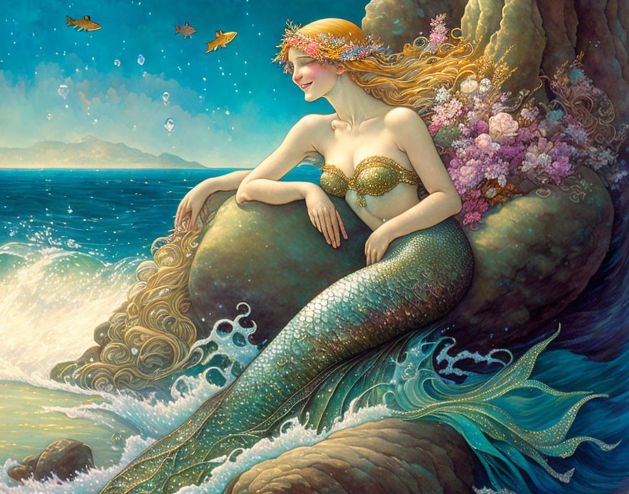 Happy mermaid