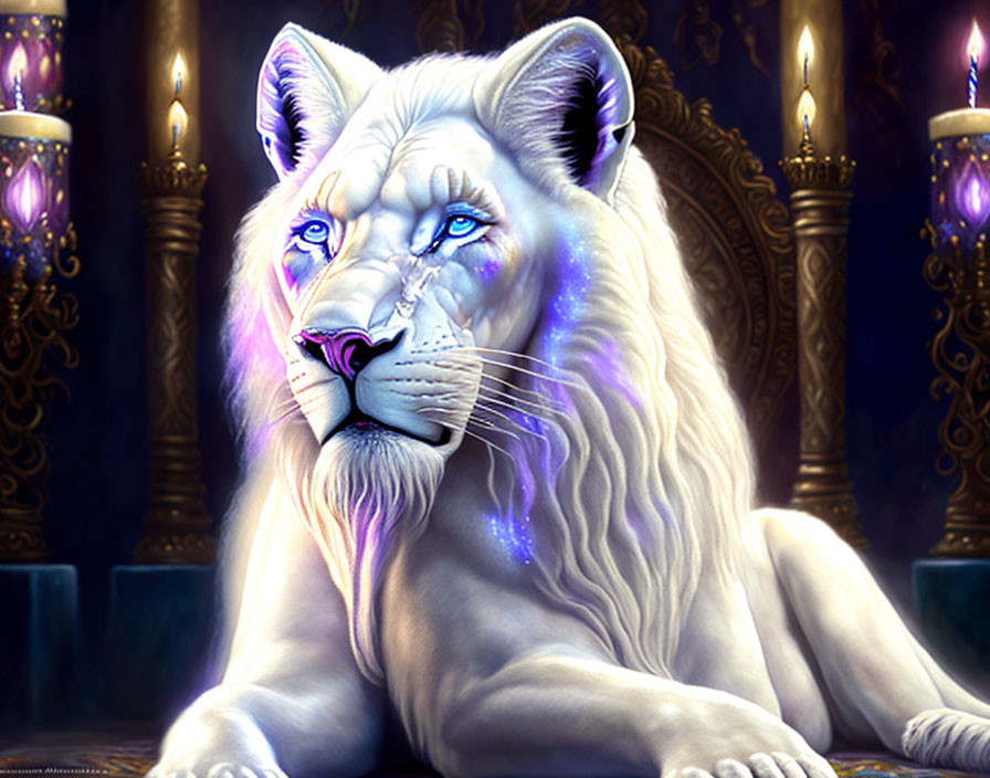 White crystal Lion
