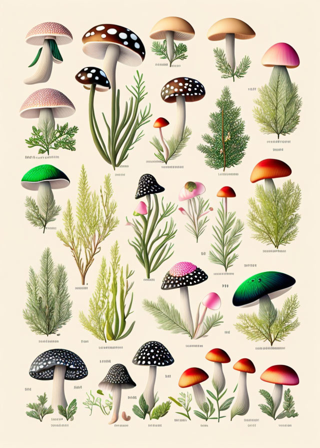 A illustration about mushroom