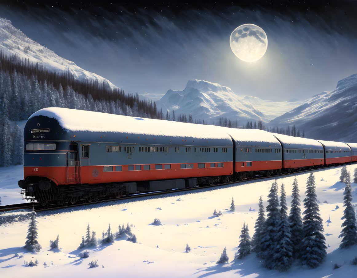 Night train vintage