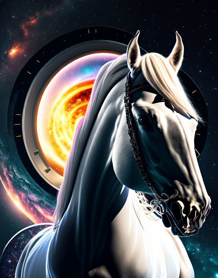 The evil white horse