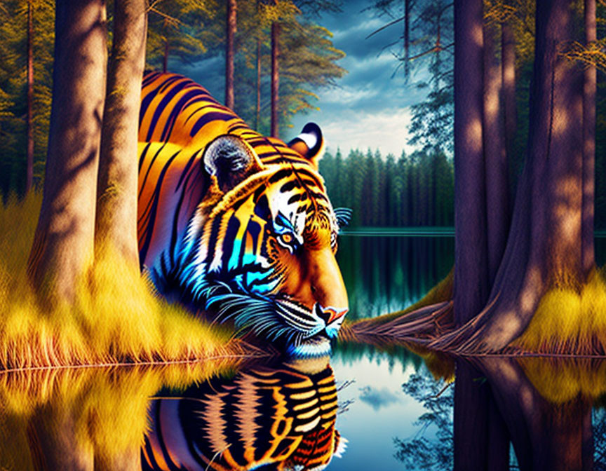 Thirsty Tiger