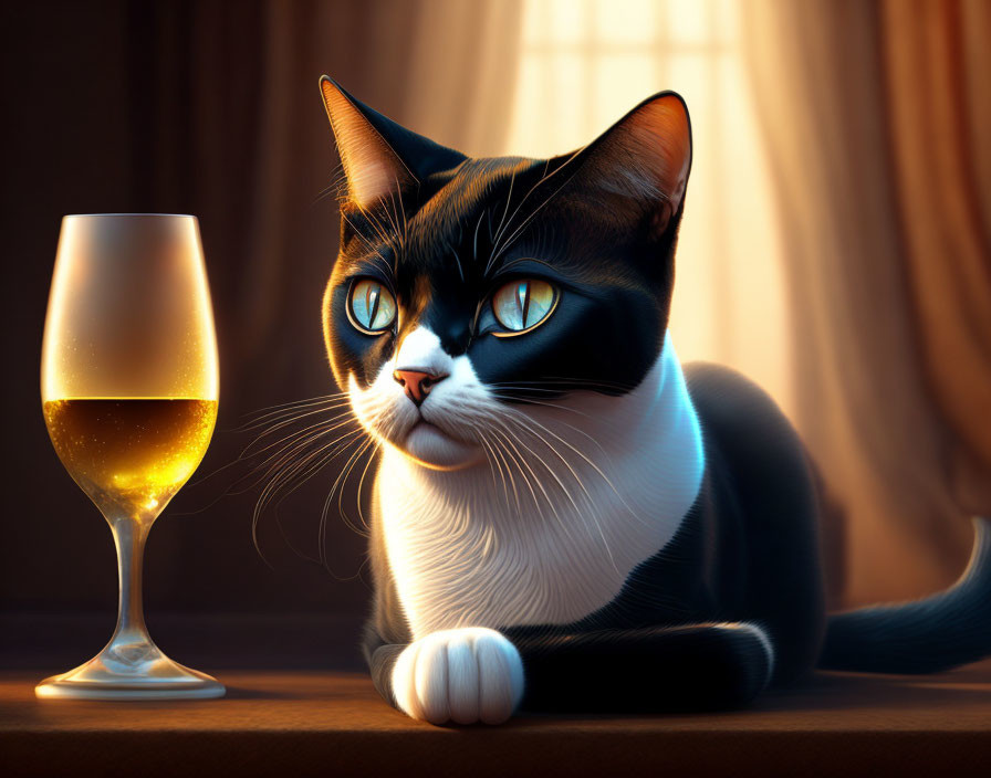 The narrow-eyed cat that's hedonistic