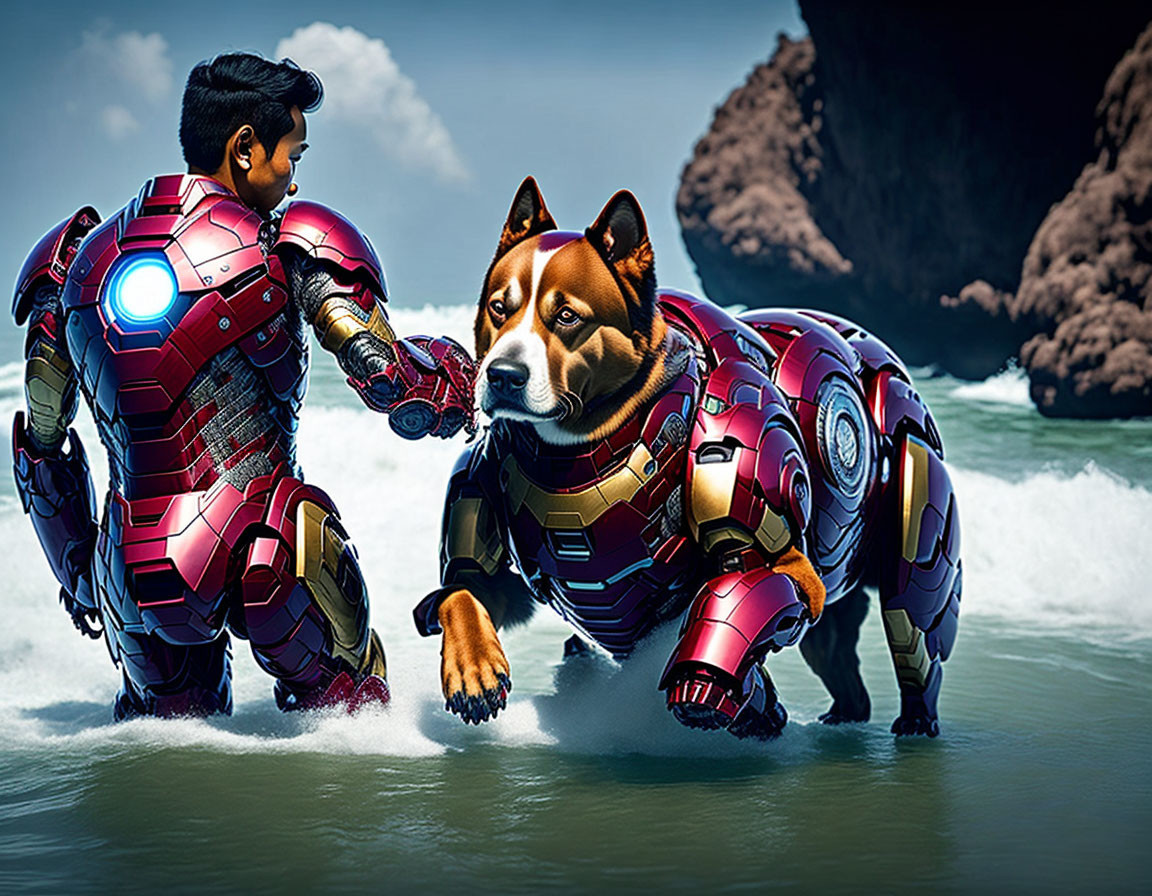 Iron Man and Iron Dog 