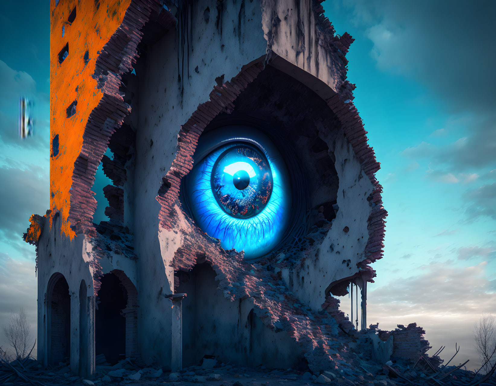  An eye in the ruins