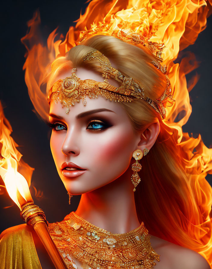 Fire goddess