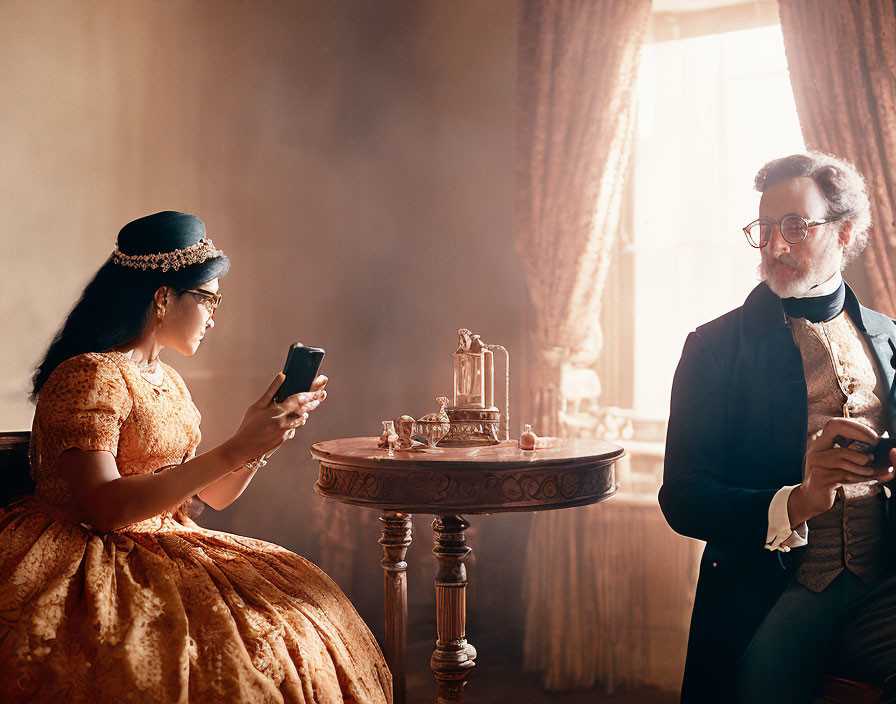 If they have mobile phones in 1800